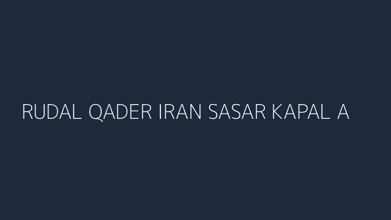 rudal qader iran sasar kapal as siapa sebenarnya di ujung tanduk