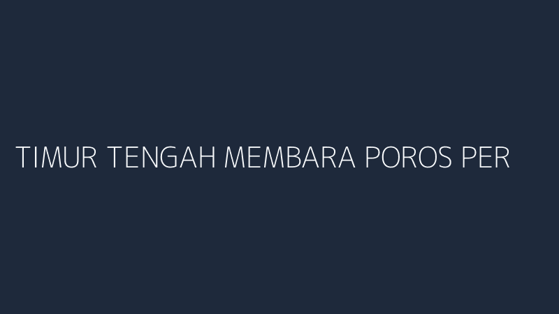 timur tengah membara poros perlawanan iran bidik riyadh