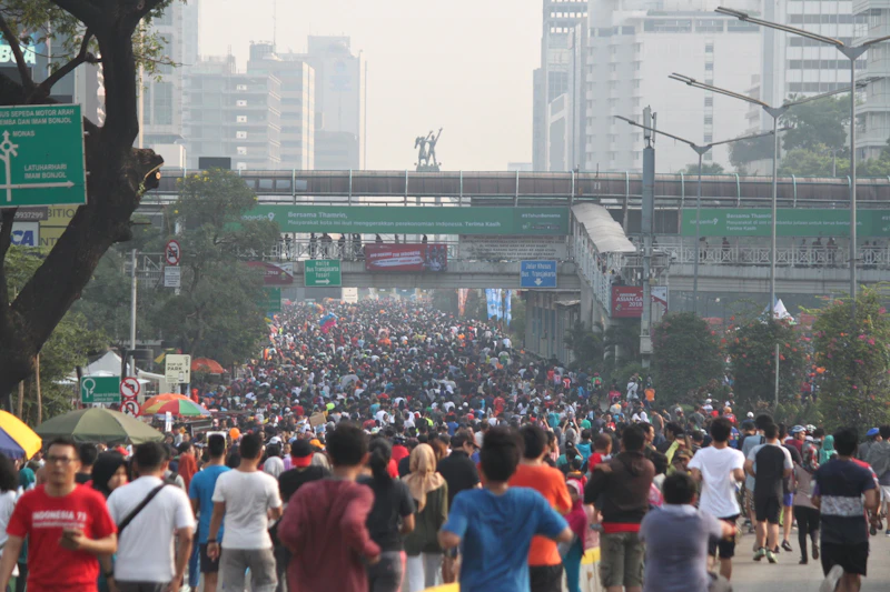 jakarta running festival pengalihan arus analisis siswa